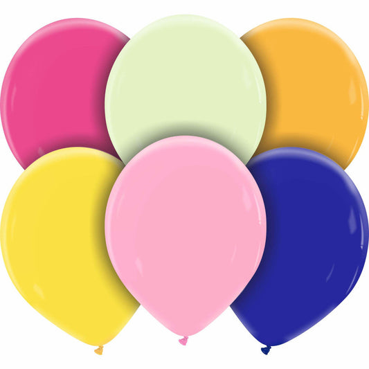 Cattex 14" Assorted Premium Latex Balloons – (Pack of 25)