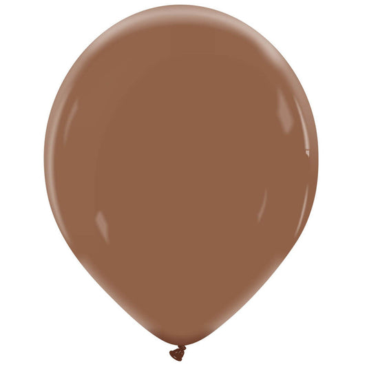 Cattex 14" Chocolate Premium Latex Balloons – (Pack of 25)