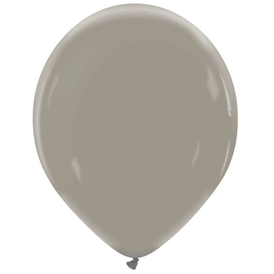Cattex 14" Lead Grey Premium Latex Balloons – (Pack of 25)