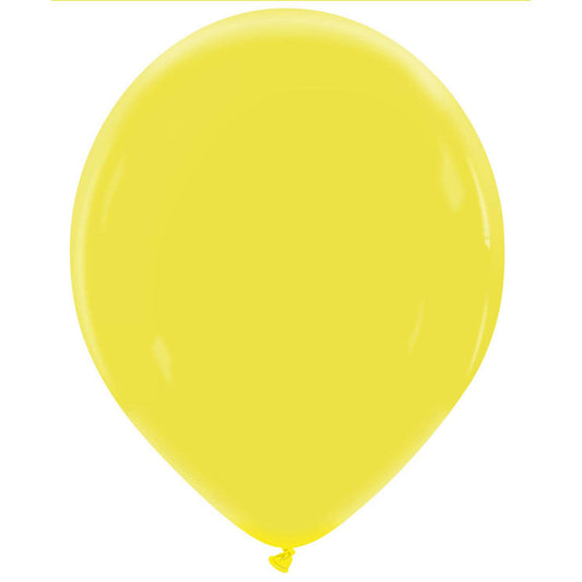 Cattex 14" Lemon Premium Latex Balloons – (Pack of 25)