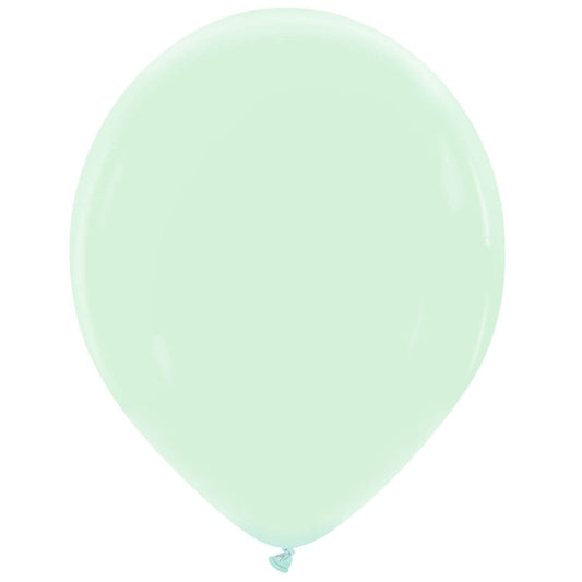 Cattex 14" Mint Cream Premium Latex Balloons – (Pack of 25)