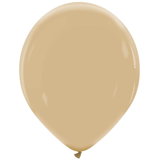 Cattex 14" Mocha Premium Latex Balloons – (Pack of 25)