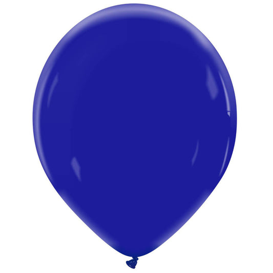 Cattex 14" Navy Blue Premium Latex Balloons – (Pack of 25)