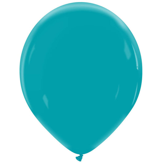 Cattex 14" Peacock Blue Premium Latex Balloons – (Pack of 25)