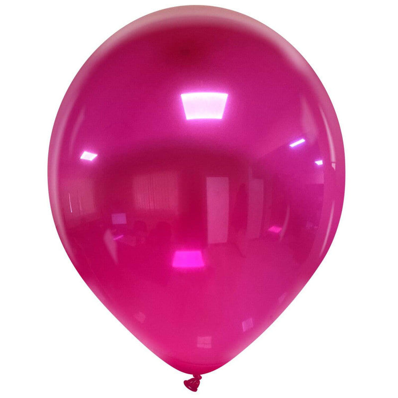 Cattex 14" Crystal Fuchsia Premium Latex Balloons – (Pack of 10)