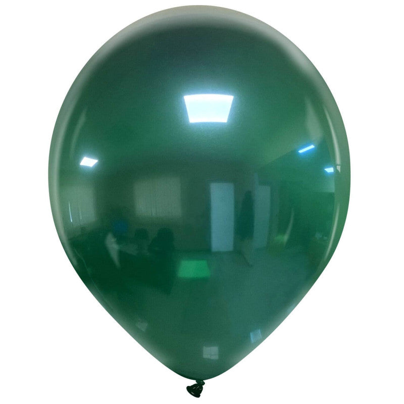 Cattex 14" Crystal Green Premium Latex Balloons – (Pack of 25)