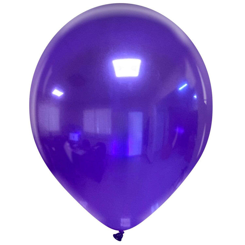 Cattex 14" Crystal Purple Premium Latex Balloons – (Pack of 25)