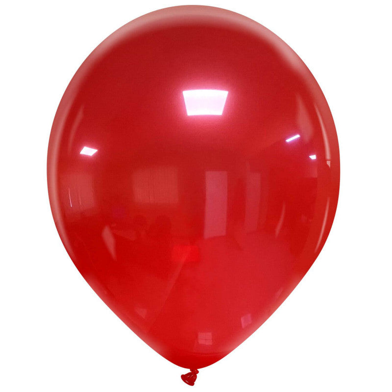 Cattex 14" Crystal Red Premium Latex Balloons – (Pack of 10)