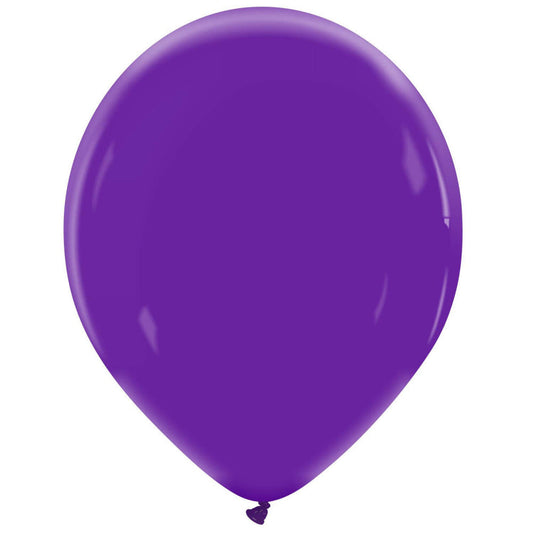 Cattex 14" Royal Purple Premium Latex Balloons – (Pack of 10)