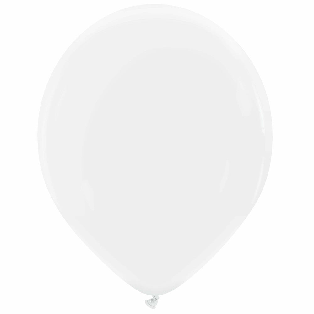 Cattex 14" Snow White Premium Latex Balloons – (Pack of 25)