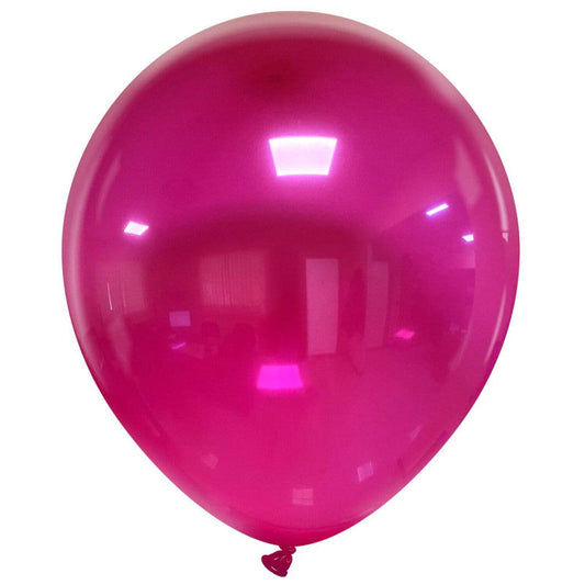 Cattex 18" Crystal Fuchsia Premium Latex Balloons – (Pack of 25)