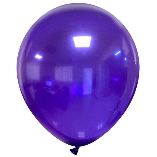 Cattex 18" Crystal Purple Premium Latex Balloons – (Pack of 25)