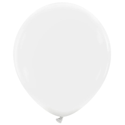 Cattex 18" Snow White Premium Latex Balloons – (Pack of 10)