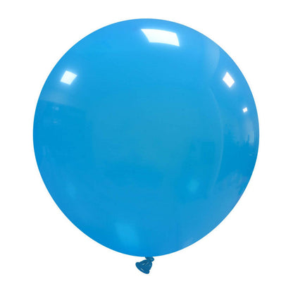 Cattex 19" Round Light Blue Latex Balloons – (Pack of 10)