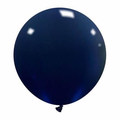 Cattex 19" Round Deep Blue Latex Balloons – (Pack of 10)