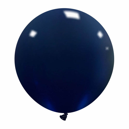 Cattex 19" Round Deep Blue Latex Balloons – (Pack of 10)