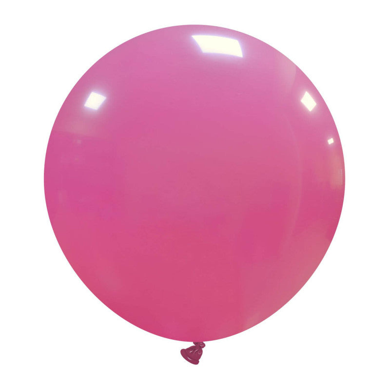 Cattex 19" Round Fuchsia Latex Balloons – (Pack of 10)
