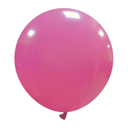 Cattex 19" Round Fuchsia Latex Balloons – (Pack of 25)