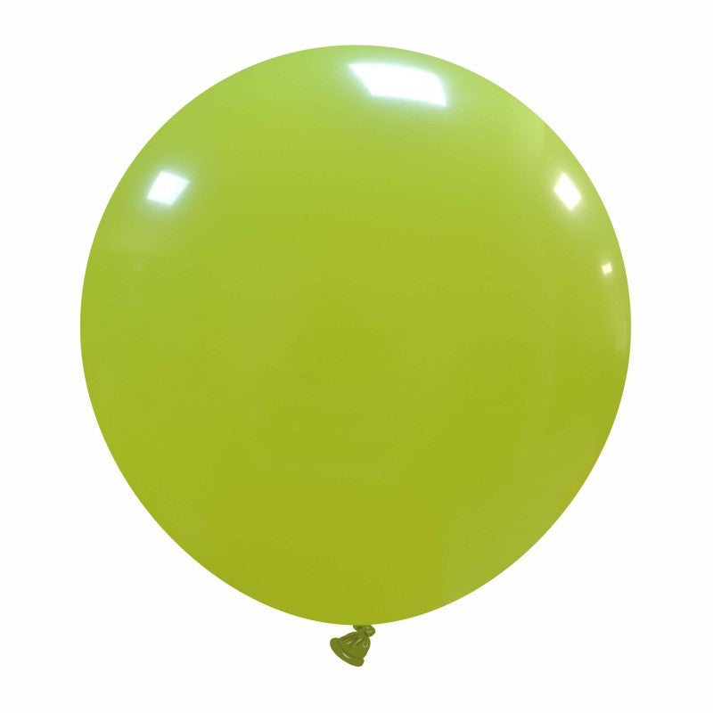 Cattex 19" Round Lime Latex Balloons – (Pack of 25)