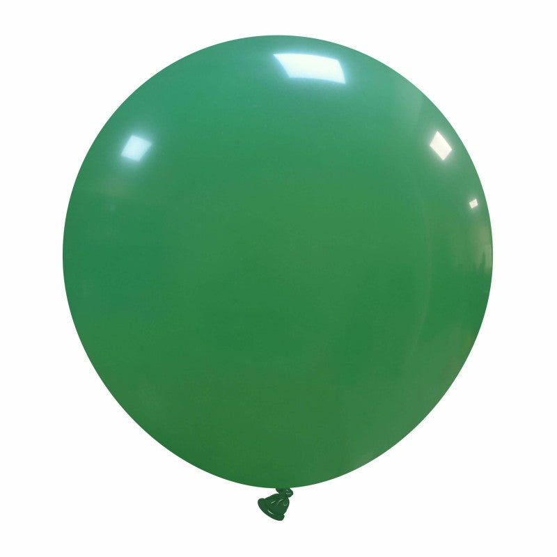Cattex 19" Round Dark Green Latex Balloons – (Pack of 25)