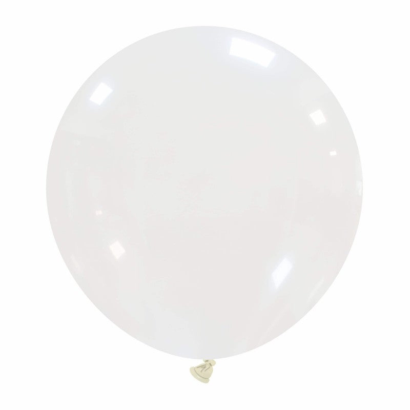 Cattex 19" Round Clear Latex Balloons – (Pack of 10)