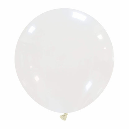 Cattex 19" Round Clear Latex Balloons – (Pack of 25)
