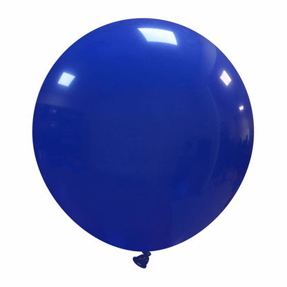 Cattex 19" Round Dark Blue Latex Balloons – (Pack of 10)
