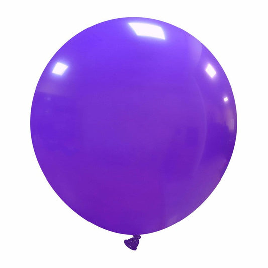 Cattex 19" Round Purple Latex Balloons – (Pack of 10)