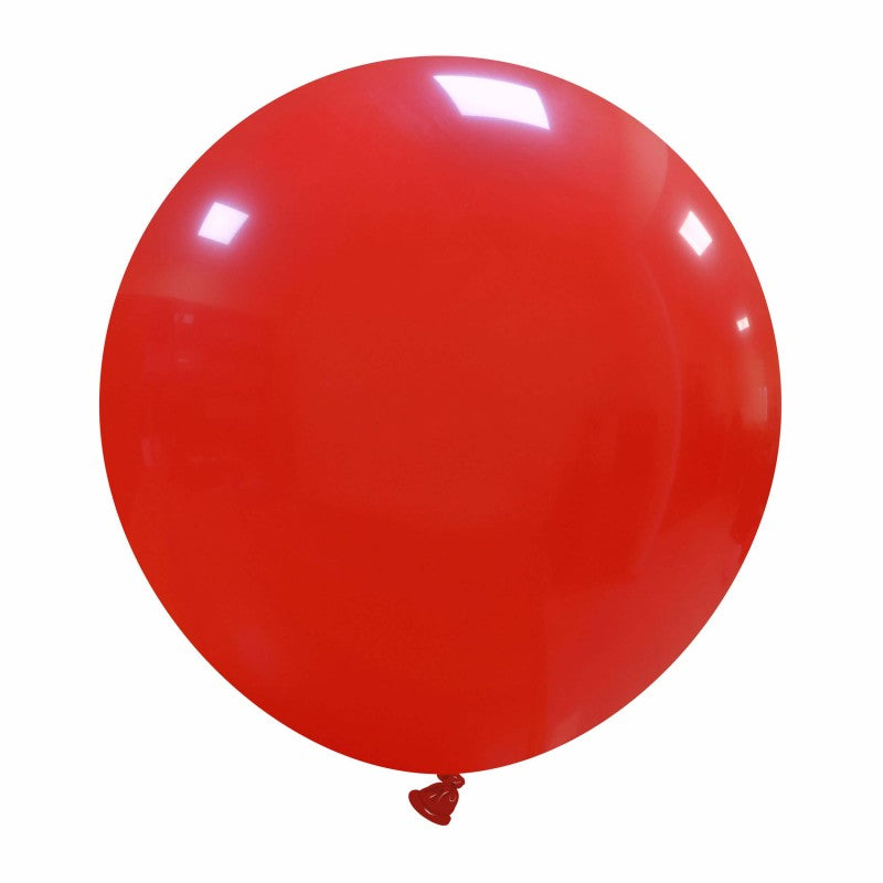 Cattex 19" Round Dark Red Latex Balloons – (Pack of 10)