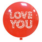 Cattex 32" Giant Red Love You Hearts Latex Balloon – (1 Piece)