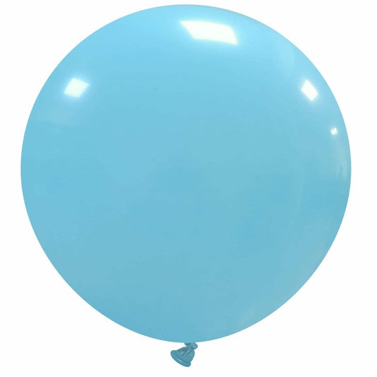 Cattex 34" Round Sky Blue Latex Balloon – (1 Piece)