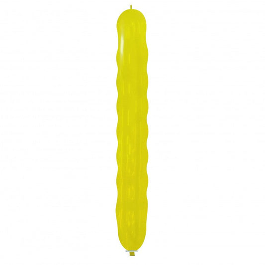 Cattex 94" Spiral Giant Yellow Latex Balloon – (1 Piece)