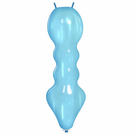 Cattex 51" Caterpillar Crystal Blue Latex Balloon – (1 Piece)