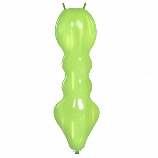 Cattex 51" Caterpillar Crystal Green Latex Balloon – (1 Piece)