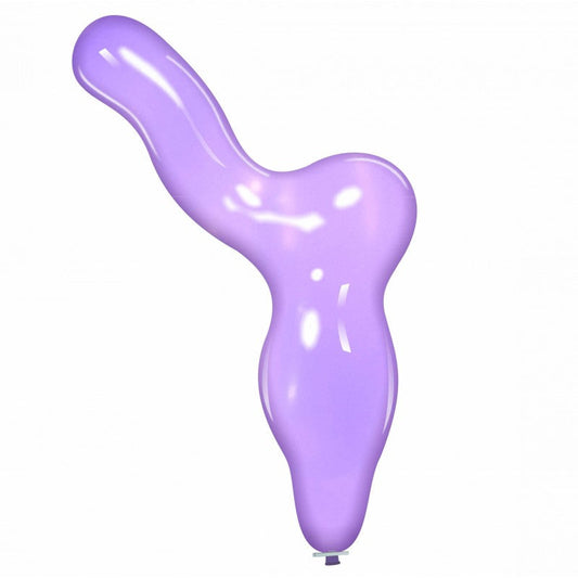 Cattex 59" Elephant Crystal Purple Latex Balloon – (1 Piece)