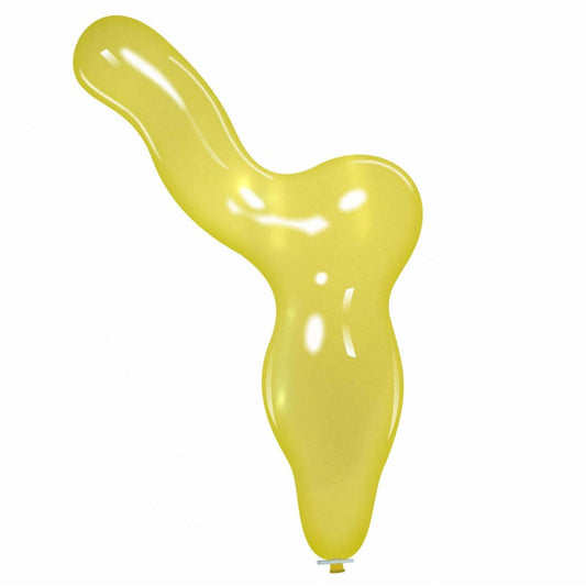 Cattex 59" Elephant Crystal Yellow Latex Balloon – (1 Piece)