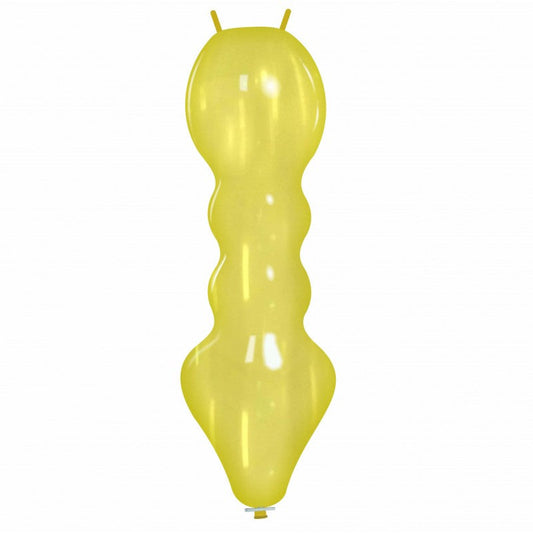 Cattex 51" Caterpillar Crystal Yellow Latex Balloon – (1 Piece)