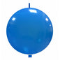 Cattex 32" Interlocking Blue Latex Balloon – (1 Piece)