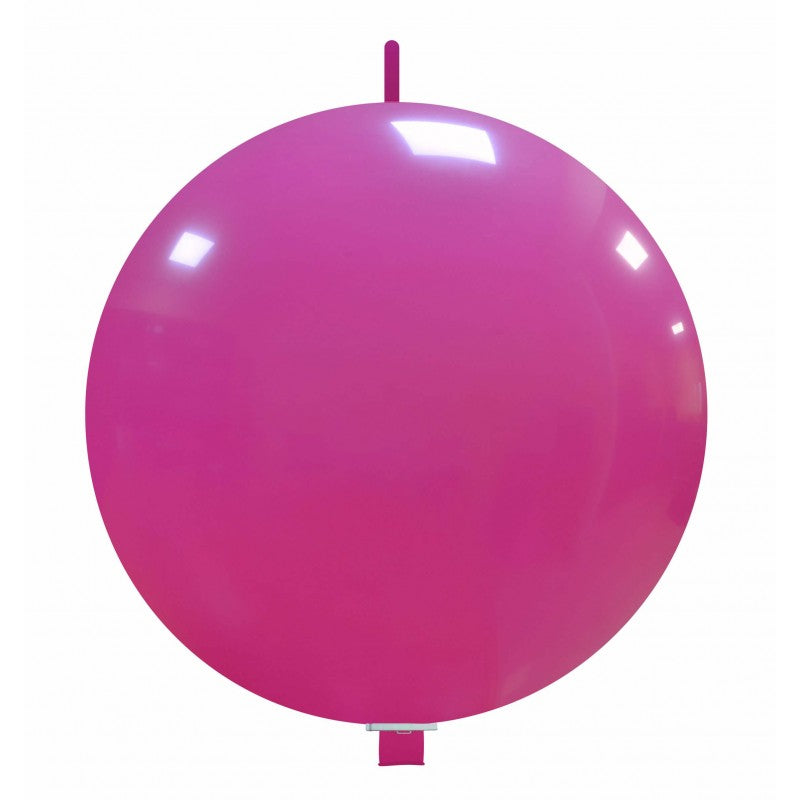 Cattex 32" Interlocking Fuchsia Latex Balloon – (1 Piece)