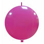 Cattex 32" Interlocking Fuchsia Latex Balloon – (1 Piece)