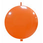 Cattex 32" Interlocking Orange Latex Balloon – (1 Piece)
