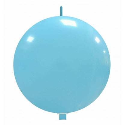 Cattex 32" Interlocking Sky Blue Latex Balloon – (1 Piece)