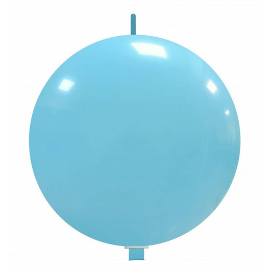 Cattex 32" Interlocking Sky Blue Latex Balloon – (1 Piece)