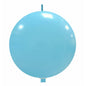 Cattex 32" Interlocking Sky Blue Latex Balloon – (1 Piece)