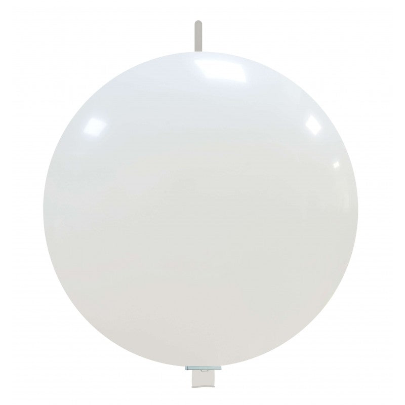 Cattex 32" Interlocking White Latex Balloon – (1 Piece)