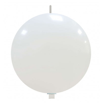 Cattex 32" Interlocking White Latex Balloon – (1 Piece)