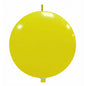 Cattex 32" Interlocking Yellow Latex Balloon – (1 Piece)