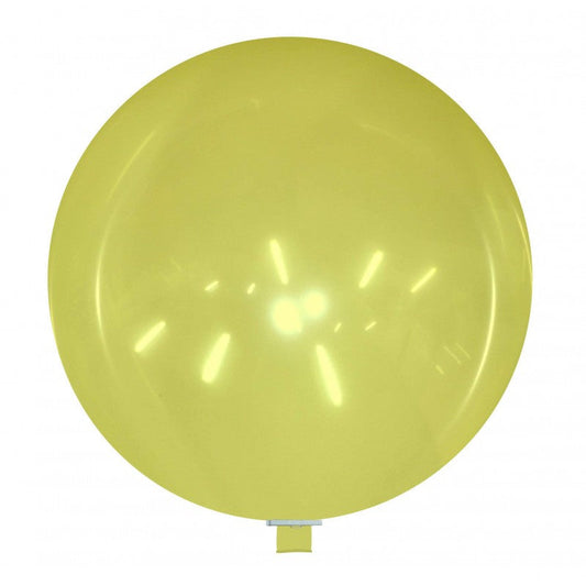 Cattex 59" Giant Crystal Yellow Latex Balloon – (1 Piece)