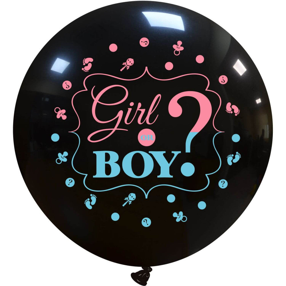 Cattex 40" Round Boy Or Girl Latex Balloon – (1 Piece)