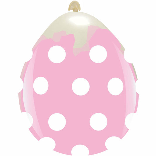 Cattex 18" Polka Dots Stuffing Latex Balloons – (Pack of 10)